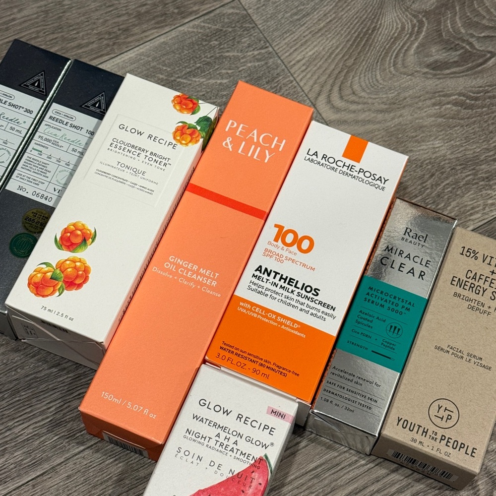 Luxury skincare set with Korean skincare